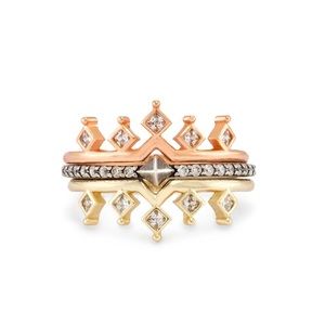 Kendra Scott Crown 3 Ring set
